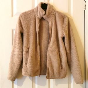 TNA Fuzzy Mock Neck Zip Up XS